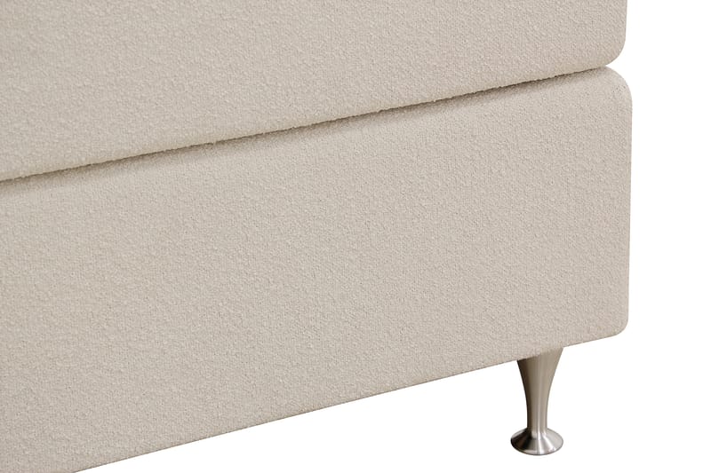 Hilton Premium Komplett Sengpakke 180x200 cm - Beige Bouclé - Møbler - Senger - Kontinentalsenger