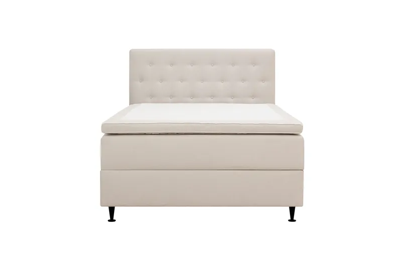 Hilton Plus Komplett sengepakke med oppbevaring 120x200 cm, Lys beige