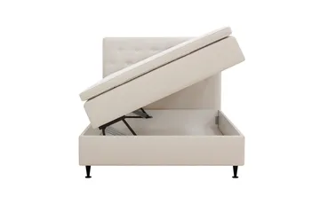 Hilton Plus Komplett sengepakke med oppbevaring 140x200 cm - Lys beige - Møbler - Senger - Kontinentalsenger