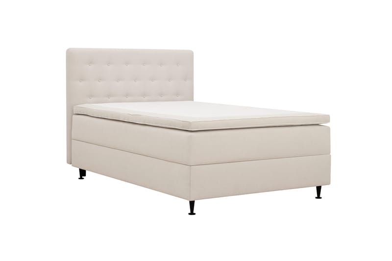 Hilton Plus Komplett sengepakke med oppbevaring 120x200 cm - Lys beige - Møbler - Senger - Kontinentalsenger