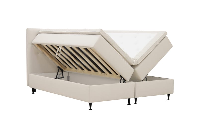 Hilton Plus Komplett sengepakke med oppbevaring 180x200 cm - Lys beige - Møbler - Senger - Kontinentalsenger