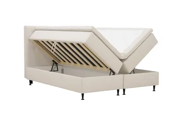 Hilton Plus Komplett sengepakke med oppbevaring 160x200 cm - Lys beige - Møbler - Senger - Kontinentalsenger