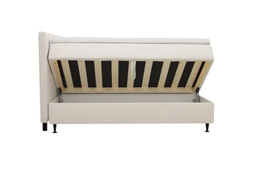 Hilton Plus Komplett sengepakke med oppbevaring 180x200 cm - Lys beige - Møbler - Senger - Kontinentalsenger