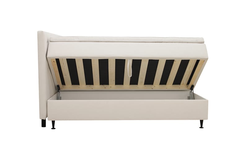 Hilton Plus Komplett sengepakke med oppbevaring 180x200 cm - Lys beige - Møbler - Senger - Kontinentalsenger