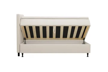 Hilton Plus Komplett sengepakke med oppbevaring 90x200 cm - Lys beige - Møbler - Senger - Kontinentalsenger