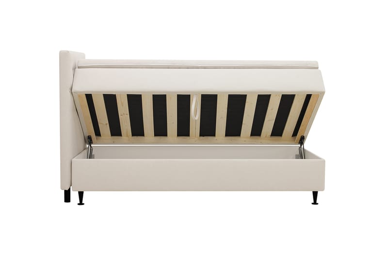 Hilton Plus Komplett sengepakke med oppbevaring 90x200 cm - Lys beige - Møbler - Senger - Kontinentalsenger