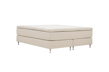 Hilton Premium Kontinentalseng 160x200 cm - Beige Stoff - Møbler - Senger - Kontinentalsenger