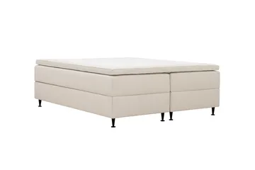 Hilton Plus Kontinentalseng med oppbevaring 160x200 cm - Lys beige - Møbler - Senger - Kontinentalsenger