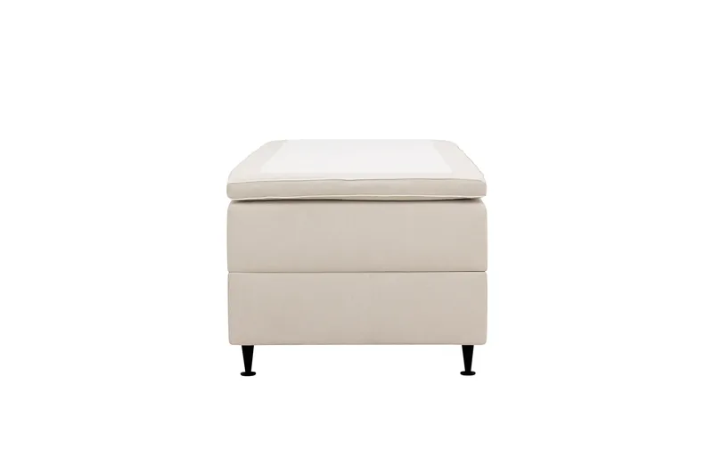 Hilton Plus Kontinentalseng med oppbevaring 90x200 cm, Lys beige