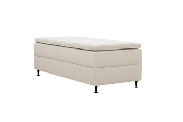 Hilton Plus Kontinentalseng med oppbevaring 90x200 cm - Lys beige - Møbler - Senger - Kontinentalsenger