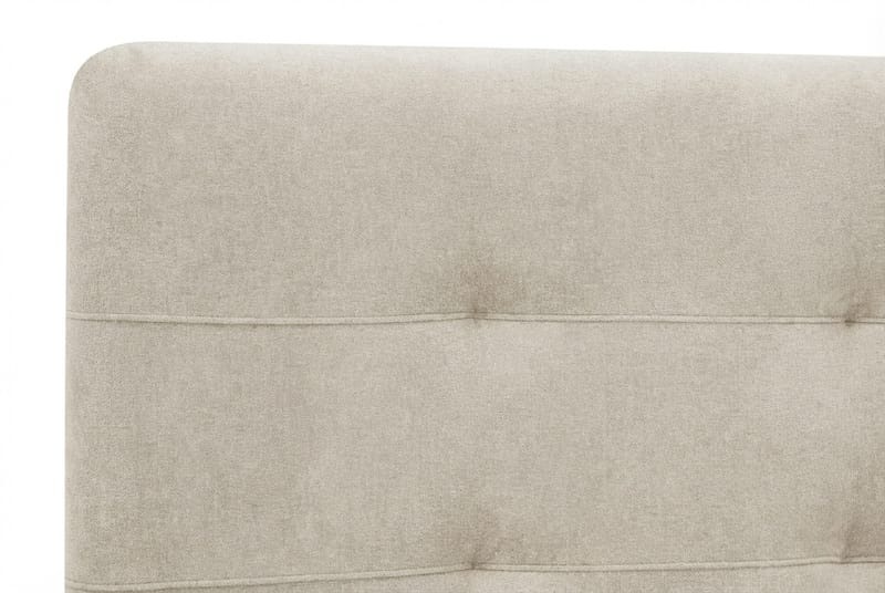 Hilton Premium komplett sengepakke 180x200 cm kontinentalseng med sengegavl - Beige stoff - Møbler - Senger - Kontinentalsenger