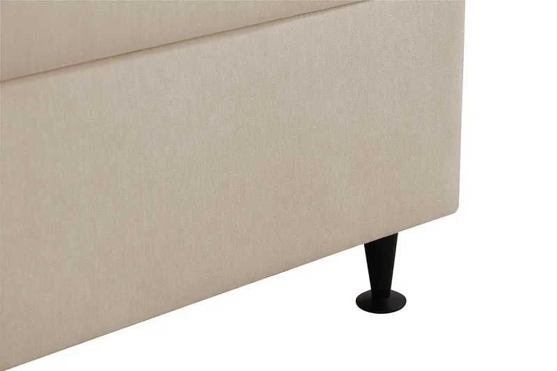 Hilton Plus Komplett sengepakke med oppbevaring 160x200 cm - Beige - Møbler - Senger - Enkeltsenger