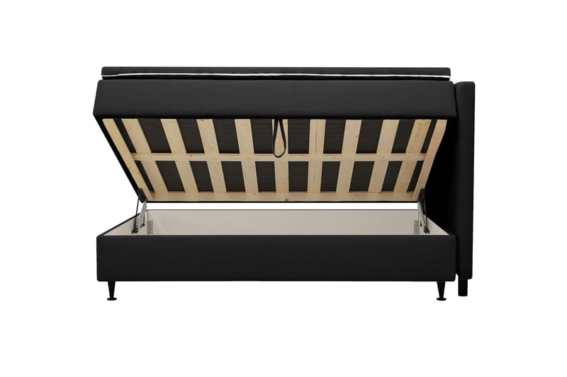 Hilton Plus Komplett sengepakke med oppbevaring 120x200 cm - Antrasitt - Møbler - Senger - Enkeltsenger