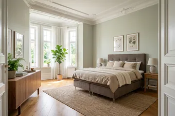 Hilton Premium komplett sengepakke 180x200 cm kontinentalseng med sengegavl - Brunt stoff - Møbler - Senger - Kontinentalsenger