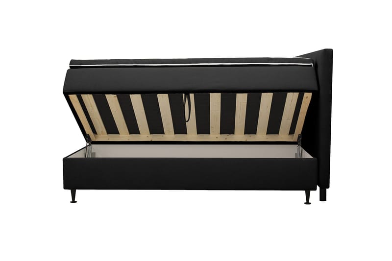 Hilton Plus Komplett sengepakke med oppbevaring 160x200 cm - Antrasitt - Møbler - Senger - Enkeltsenger