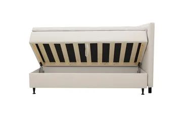 Hilton Plus Komplett sengepakke med oppbevaring 180x200 cm - Lys beige - Møbler - Senger - Senger med oppbevaring