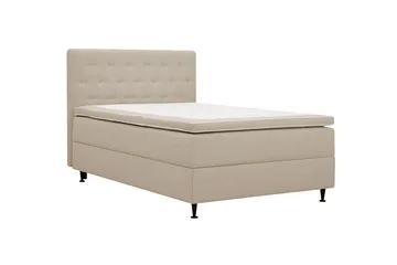 Hilton Plus Komplett sengepakke med oppbevaring 120x200 cm - Beige - Møbler - Senger - Enkeltsenger