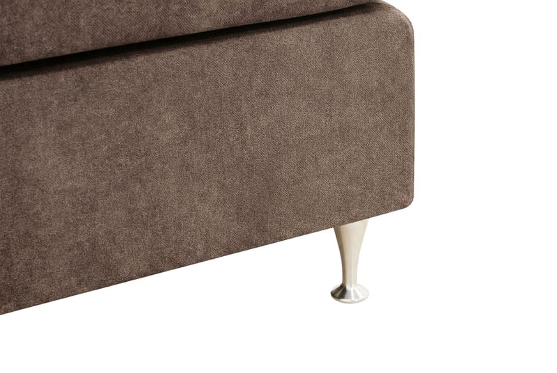 Hilton Premium komplett sengepakke 180x200 cm kontinentalseng med sengegavl - Brunt stoff - Møbler - Senger - Kontinentalsenger
