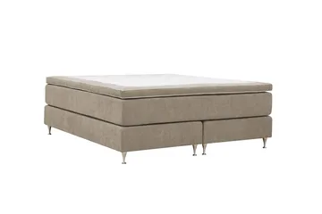 Hilton Premium kontinentalseng 180x200 cm - Lysebrun stoff - Møbler - Senger - Kontinentalsenger