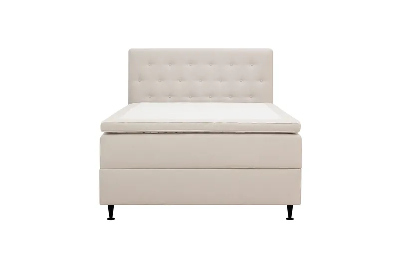 Hilton Plus Komplett sengepakke med oppbevaring 120x200 cm, Lys beige