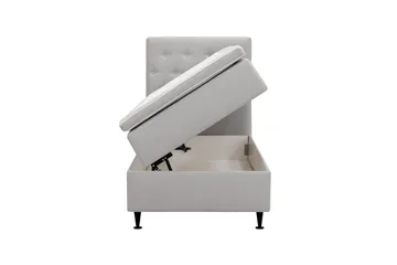 Hilton Plus Komplett sengepakke med oppbevaring 90x200 cm - Grå - Møbler - Senger - Senger med oppbevaring