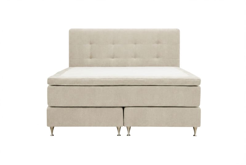 Hilton Premium komplett sengepakke 180x200 cm kontinentalseng med sengegavl, Beige stoff