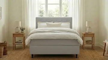 Hilton Plus Komplett sengepakke med oppbevaring 140x200 cm - Grå - Møbler - Senger - Senger med oppbevaring