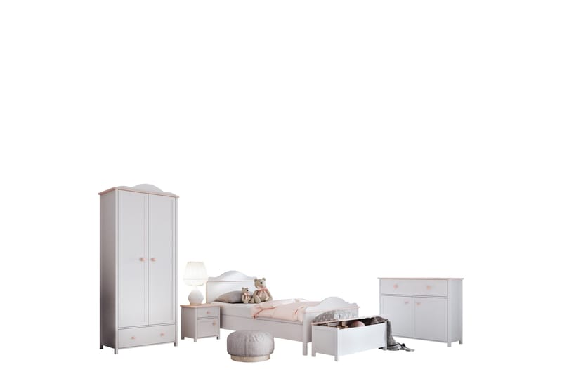 Hilts Soveromsmøbelsett, Brun/Beige