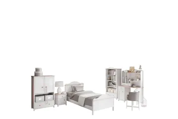 Hilts Soveromsmøbelsett - Hvit/Rosa - Møbler - Senger - Møbelsett til soverom