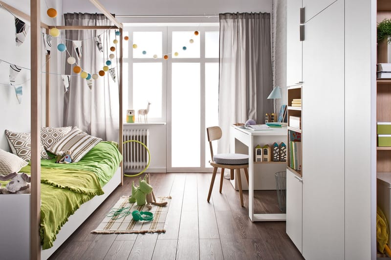 4YOU Seng 49x020 cm Hvit / Tre / Natur - VOX - Møbler - Senger - Himmelseng