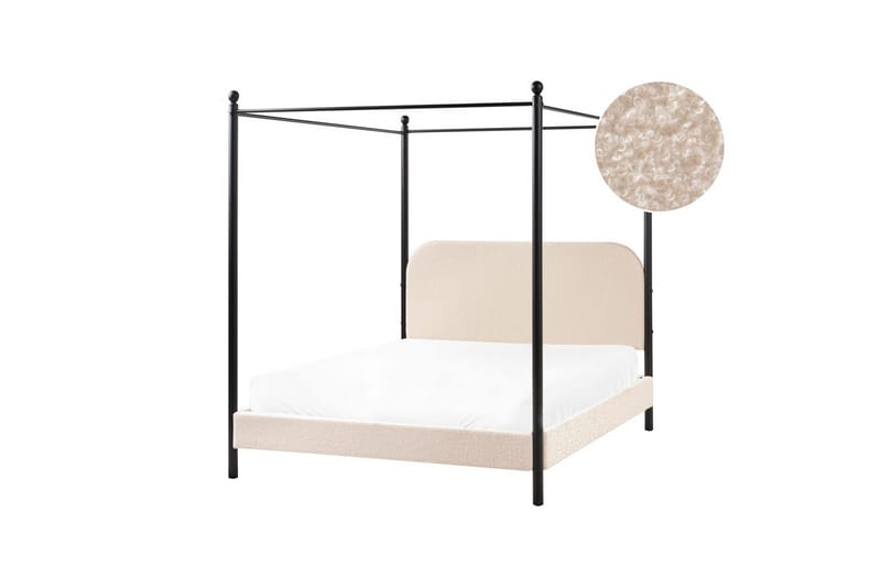 Himmelseng Dannemois - Beige, svart, 140x200 cm - Møbler - Senger - Himmelseng