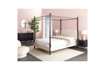 Himmelseng Dannemois - Hvit, Svart, 140x200 cm - Møbler - Senger - Himmelseng