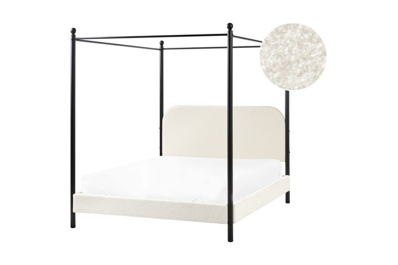 Himmelseng Dannemois - Hvit, Svart, 140x200 cm - Møbler - Senger - Himmelseng