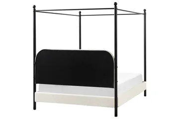 Himmelseng Dannemois - Hvit, Svart, 140x200 cm - Møbler - Senger - Himmelseng