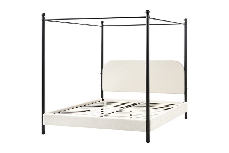 Himmelseng Dannemois - Hvit, Svart, 160x200 cm - Møbler - Senger - Himmelseng