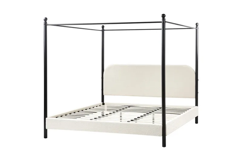 Himmelseng Dannemois, Hvit, Svart, 180x200 cm