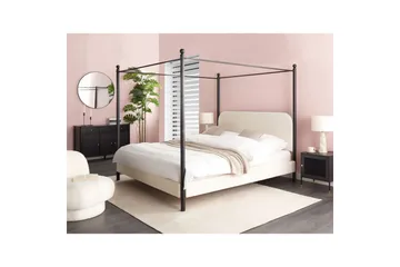 Himmelseng Dannemois - Hvit, Svart, 180x200 cm - Møbler - Senger - Himmelseng