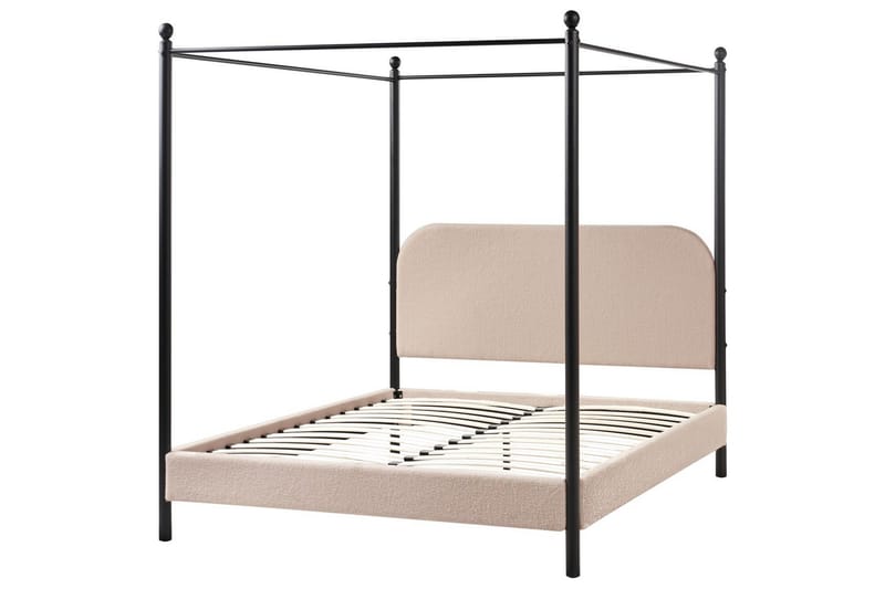 Himmelseng Dannemois - Taupe, svart, 140x200 cm - Møbler - Senger - Himmelseng