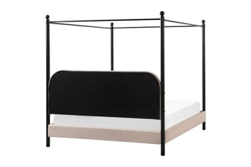Himmelseng Dannemois - Taupe, svart, 160x200 cm - Møbler - Senger - Himmelseng