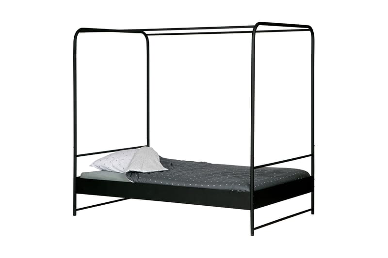 Seng Vancha 120x200 - Svart Metall - Møbler - Senger - Himmelseng