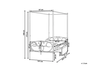 Himmelseng Sormery - Svart - Møbler - Senger - Himmelseng