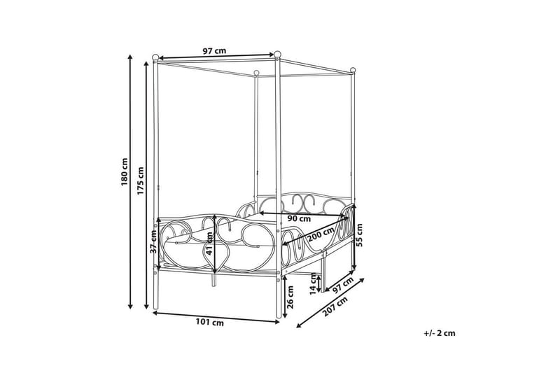 Himmelseng Sormery - Svart - Møbler - Senger - Himmelseng