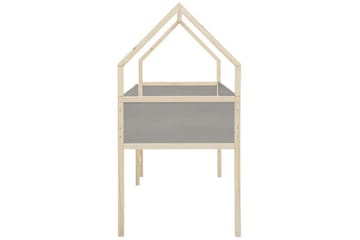 Himmelseng Square Line Grå, 205x96x184 cm - Grå, 205x96x184 cm - Møbler - Senger - Himmelseng