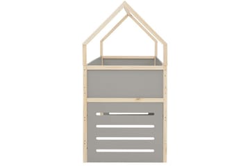 Himmelseng Square Line med panel Grå - Grå - Møbler - Senger - Himmelseng