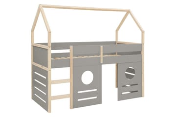 Himmelseng Square Line med panel Grå - Grå - Møbler - Senger - Himmelseng