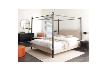 Himmelssäng Beige, Black 180x200 - Møbler - Senger - Himmelseng