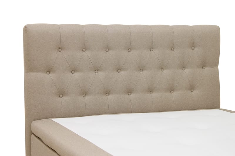 HVILA Classic komplett sengepakke 120x200 cm, kontinentalseng med diamantmønstret sengegavl - Beige - Møbler - Senger - Kontinentalsenger