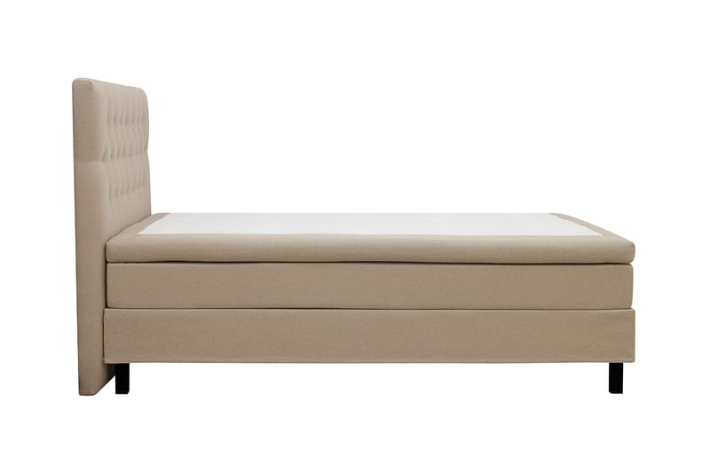 HVILA Classic komplett sengepakke 120x200 cm, kontinentalseng med diamantmønstret sengegavl - Beige - Møbler - Senger - Kontinentalsenger
