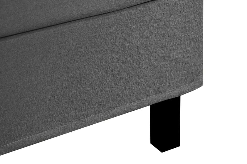 HVILA Classic komplett sengepakke 120x200 cm, kontinentalseng med rutete sengegavl - Grå - Møbler - Senger - Kontinentalsenger