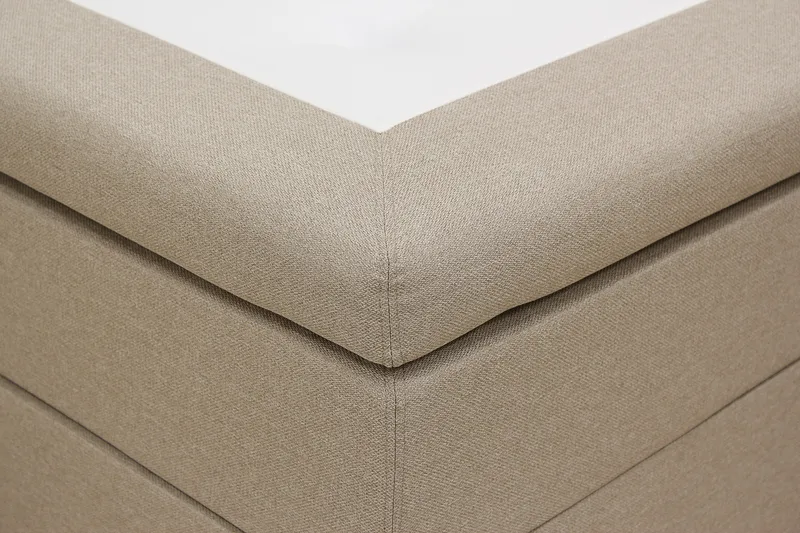 HVILA Classic komplett sengepakke 140x200 cm, kontinentalseng med diamantmønstret sengegavl - Beige - Møbler - Senger - Kontinentalsenger